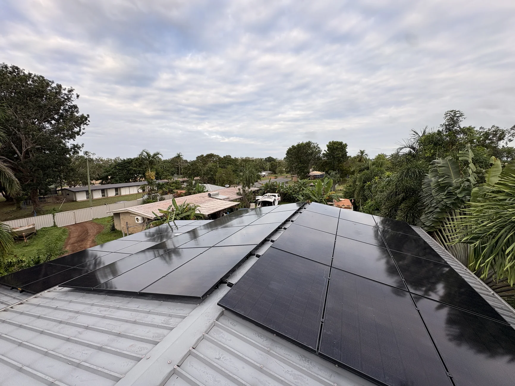 All-black solar panel array installed on a residential roof